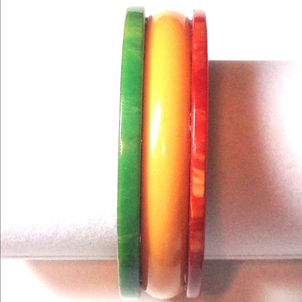 Colorful Bakelite Boho Bracelet
